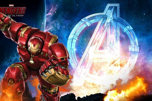 Iron Man se tient appuyé sur le genou