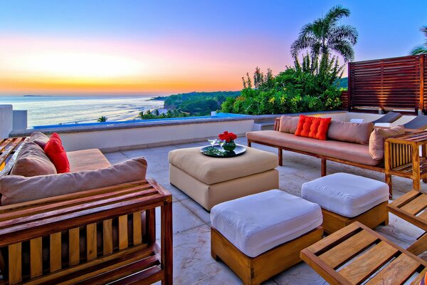 Um lugar aconchegante para relaxar junto ao mar