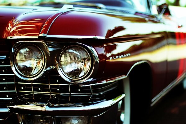 Cadillac car headlight, classic