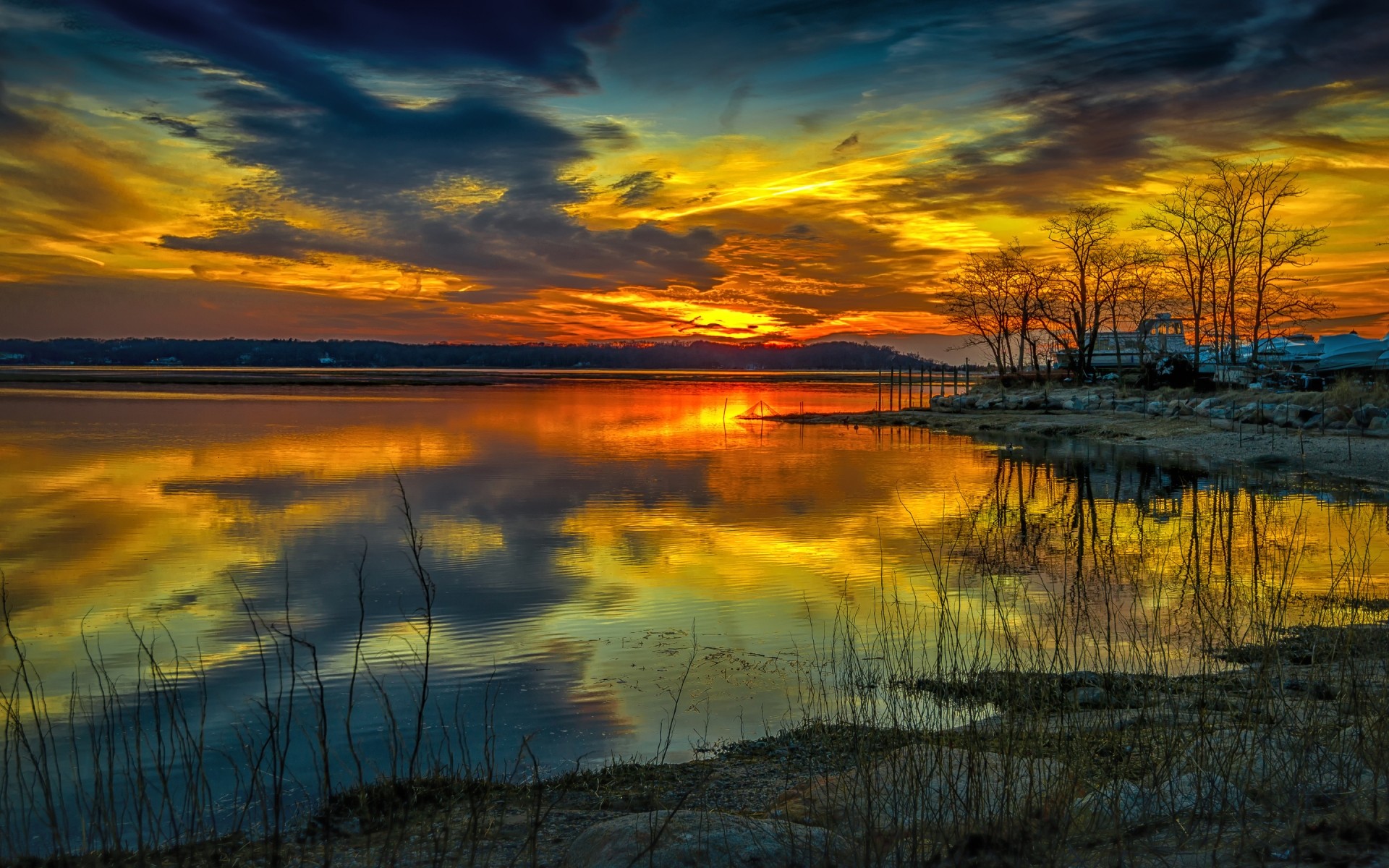 paysage coucher de soleil aube eau paysage réflexion lac soleil crépuscule nature ciel soir beau temps mer plage