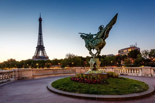 Belle vue sur la tour Eiffel