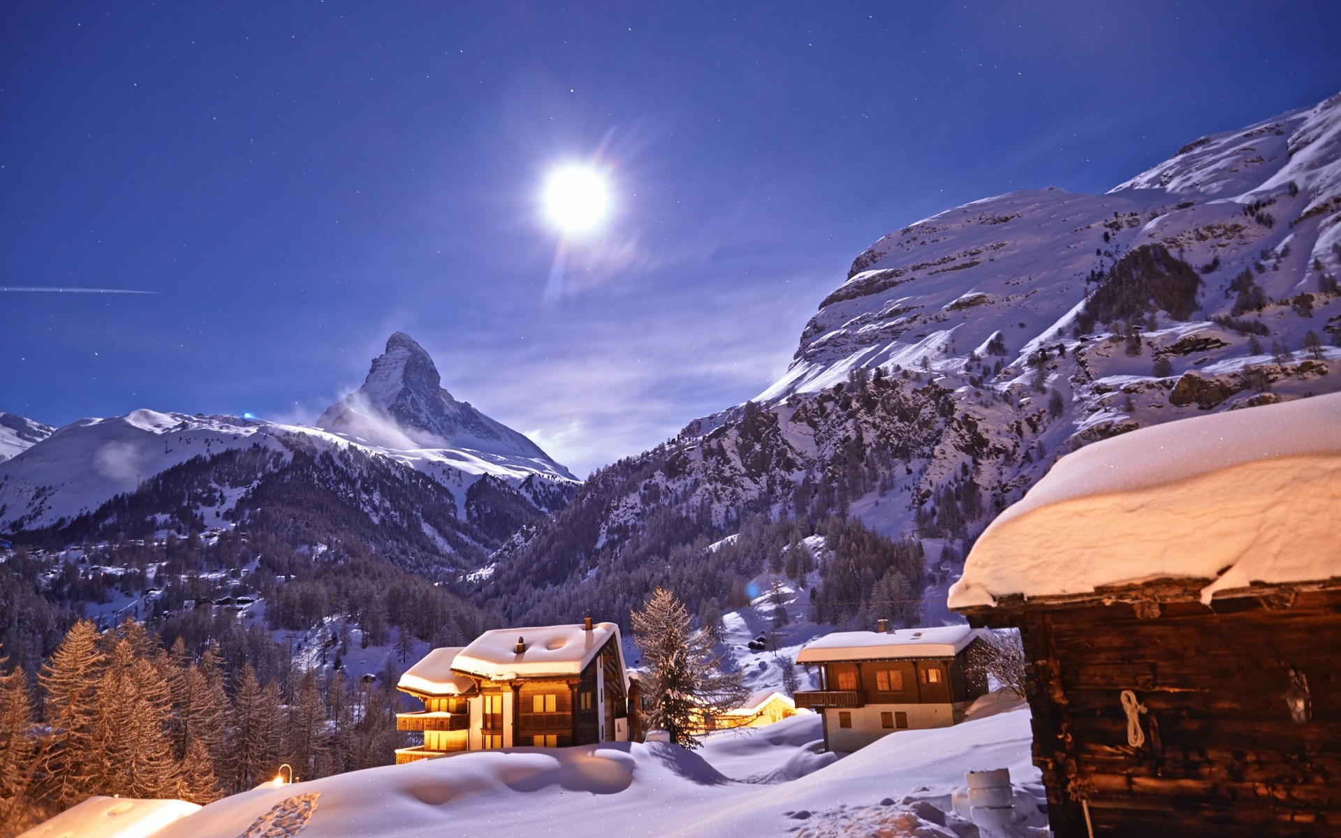 landscapes snow mountain winter travel chalet scenic cold hut landscape resort valley outdoors hill mountain peak adventure alpine ice evergreen sky mountains hospice