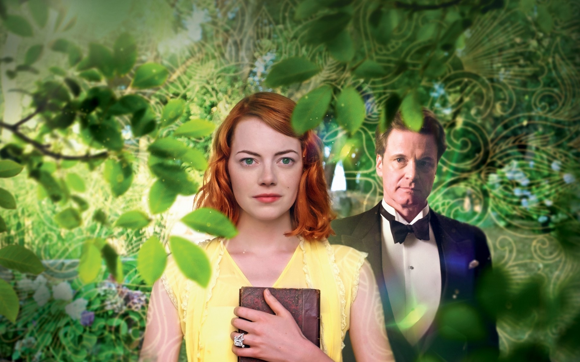 film donna natura bello all aperto estate ragazza giovane adulto ritratto fiore erba emma stone sophie colin firth stanley