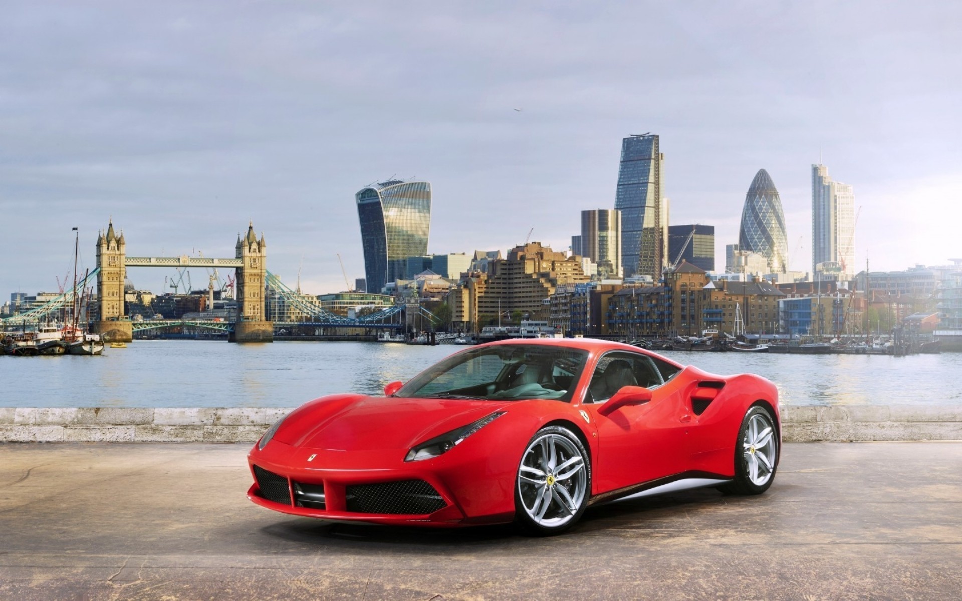 ferrari vehicle car transportation system city skyline travel building urban ferrari 488 gtb red ferrari