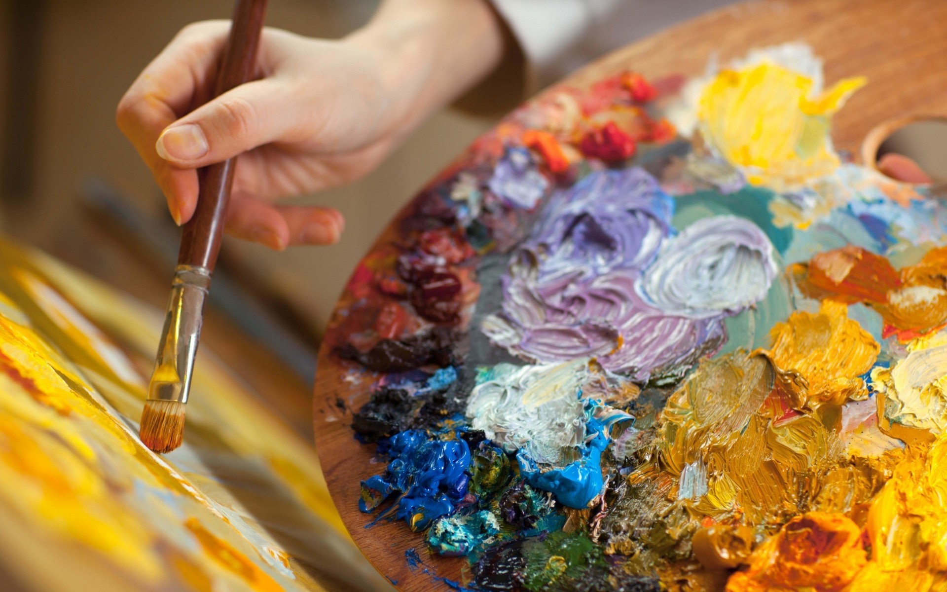 творчество цвет искусство украшения еда кисть живопись палитра