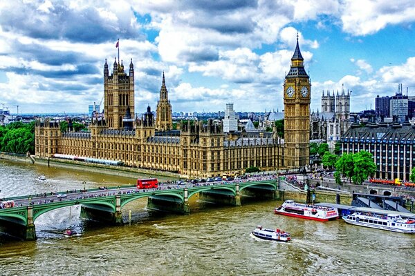 Inglés Big Ben atracción famosa Inglaterra