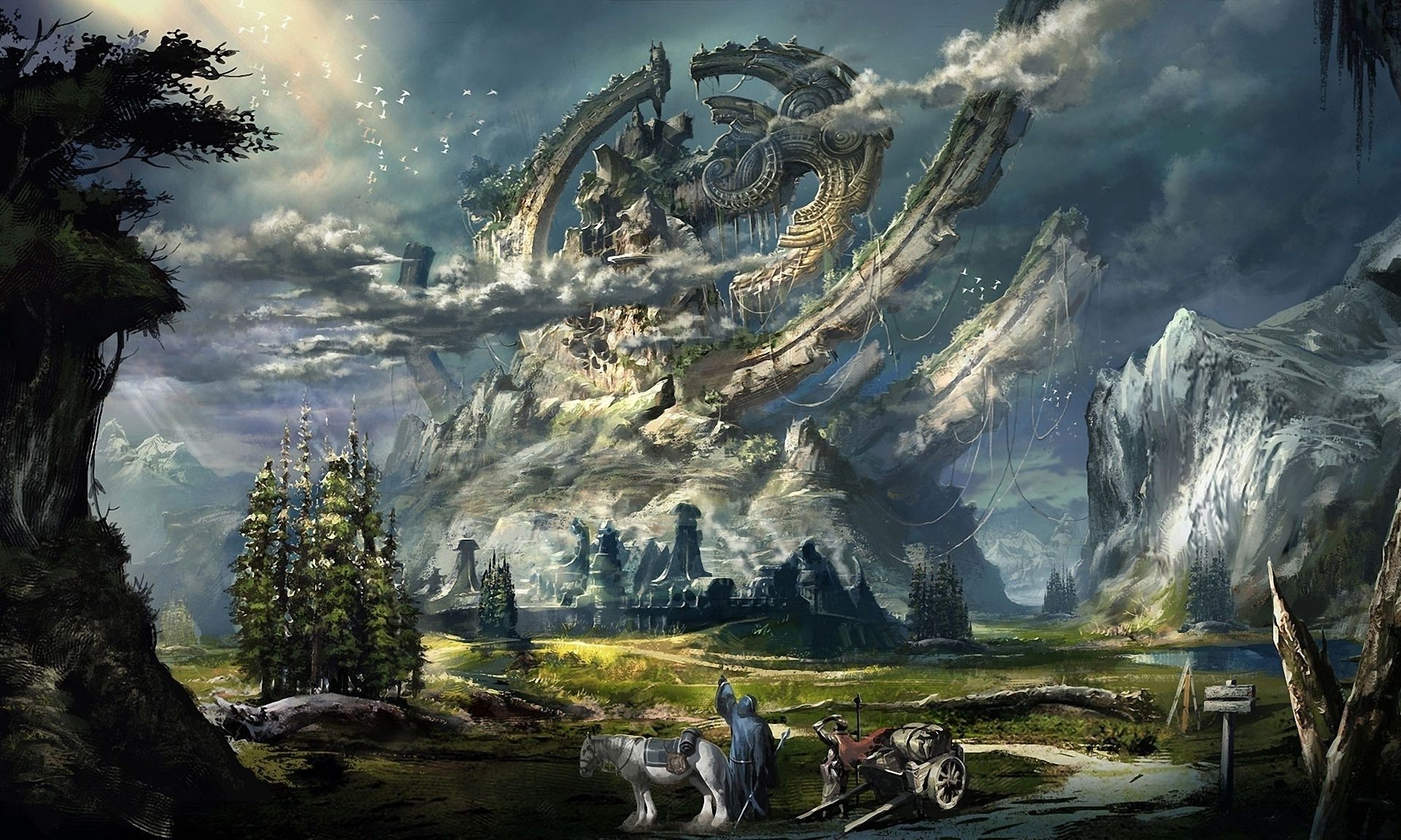 jeux multijoueurs montagnes paysage extérieur voyage nature neige scénique arbre ciel eau rock bois lac vallée