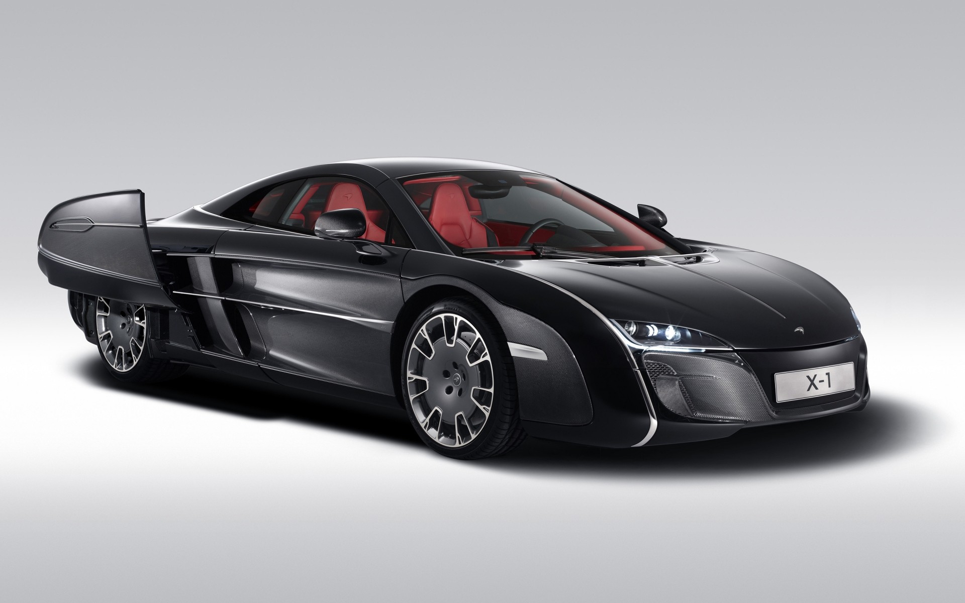 concept cars auto auto räder automobil coupé schnell limousine mittags schwarz transportsystem antrieb mclaren x1