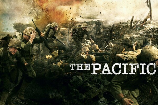 War and soldiers. TV series. The Pacific