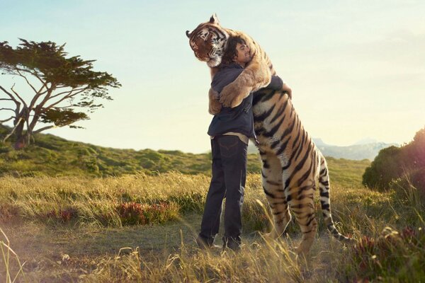 El amor de la vida silvestre con el hombre