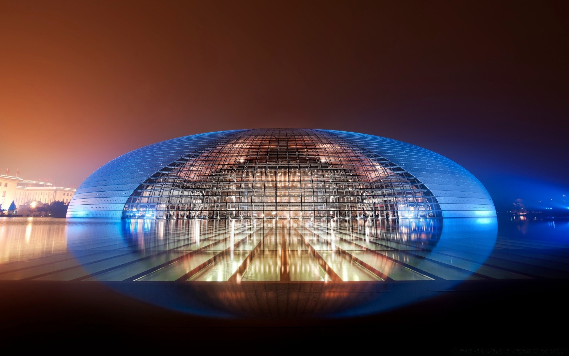 house and comfort light technology illuminated science perspective reflection travel dusk blur ball-shaped evening architecture dark