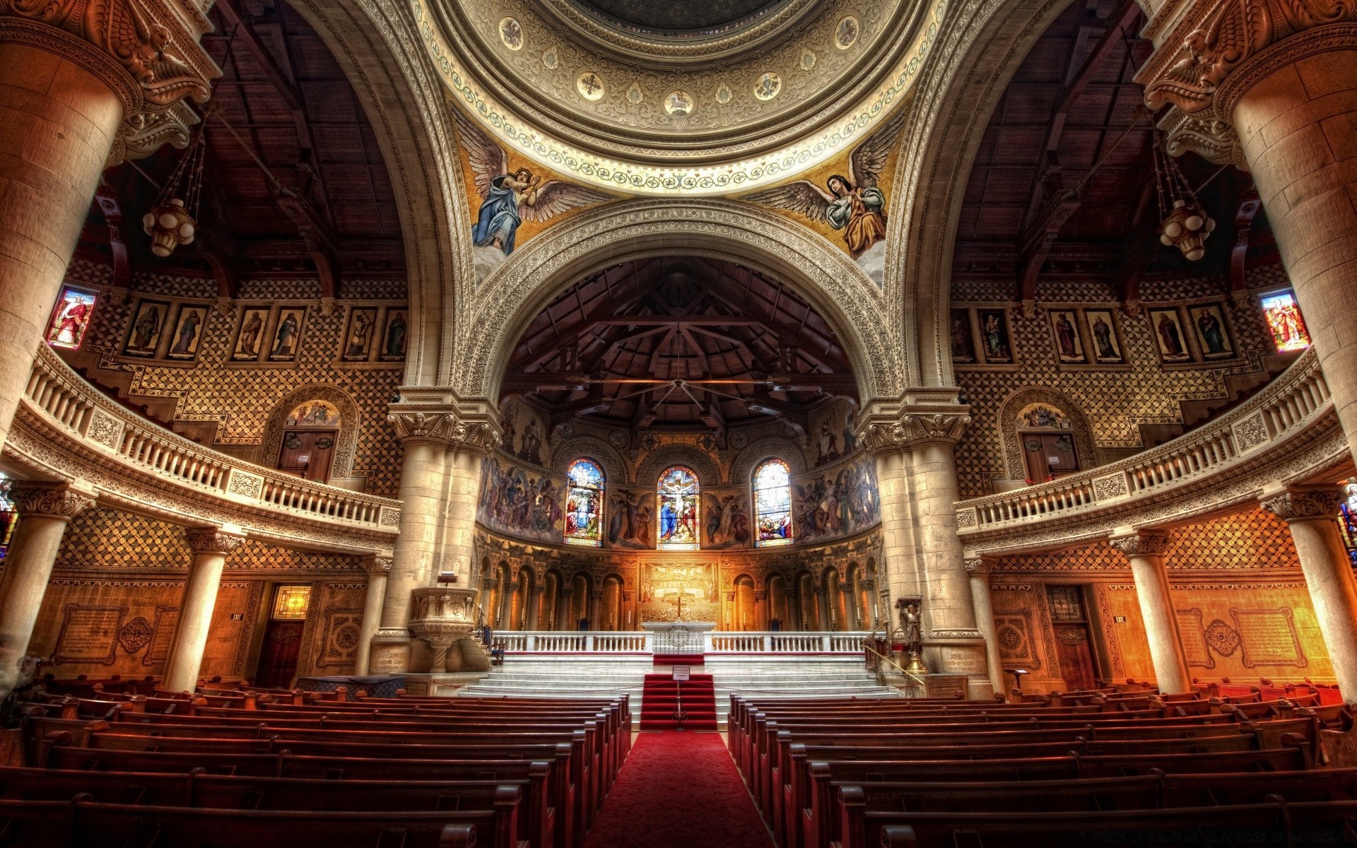 interior church religion architecture indoors cathedral travel ceiling building arch column