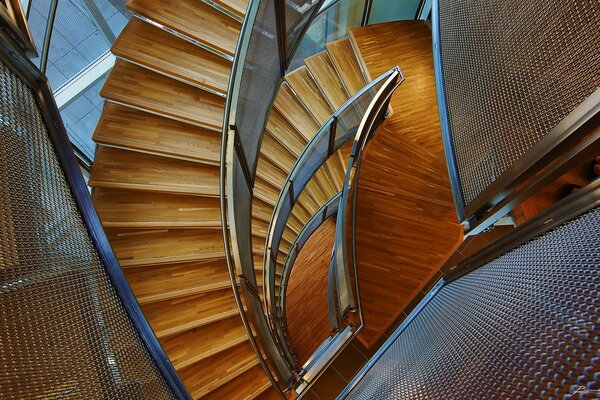 Treppe im Inneren der Gebäude