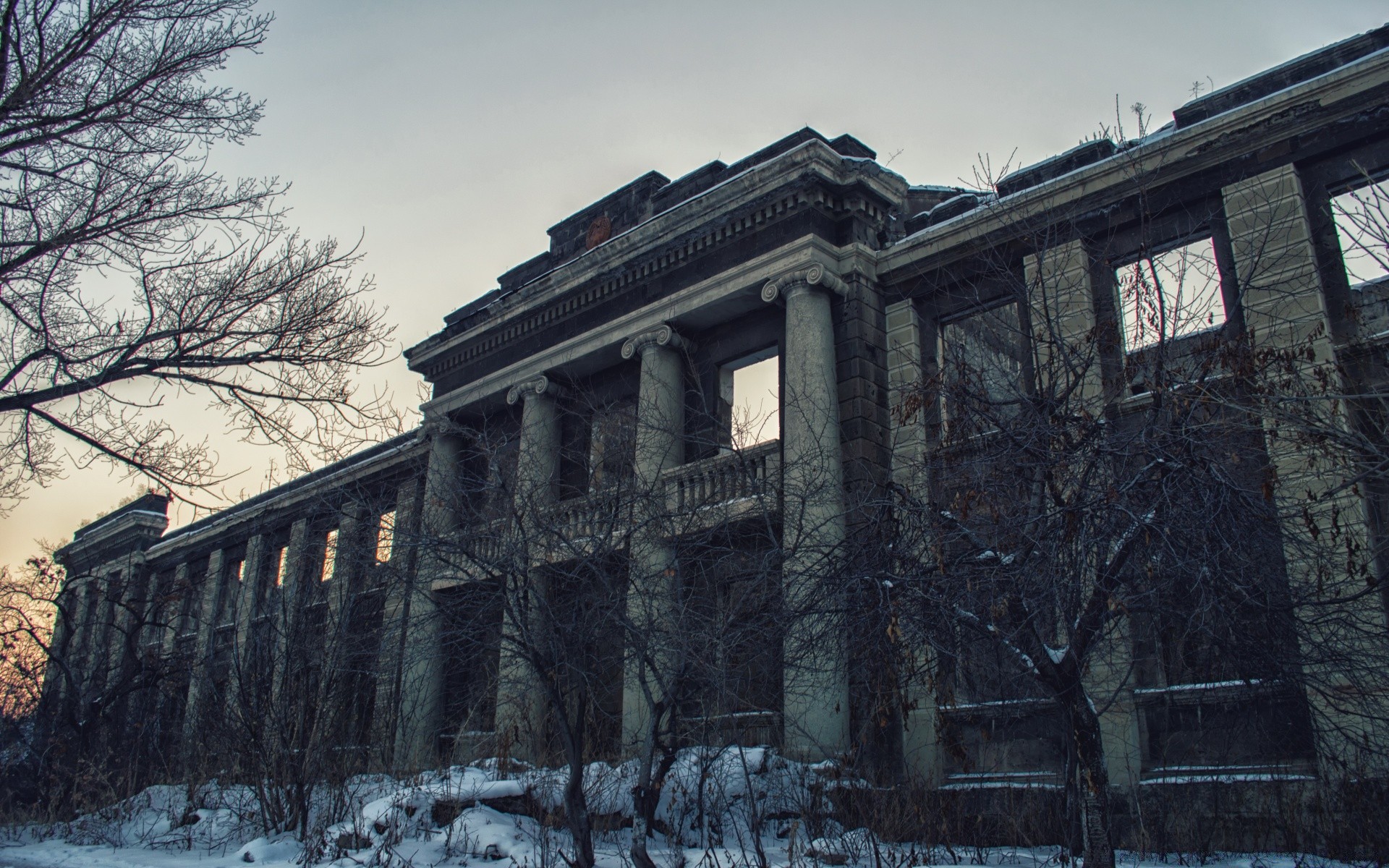 house and comfort architecture building winter old travel outdoors sky snow