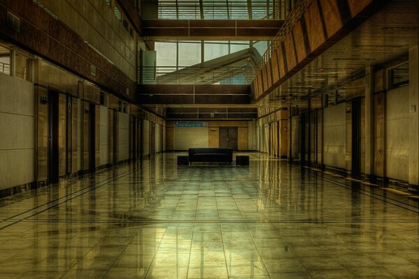 The eerie emptiness of an abandoned building