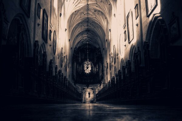 The architecture of the church captivates with its mystery