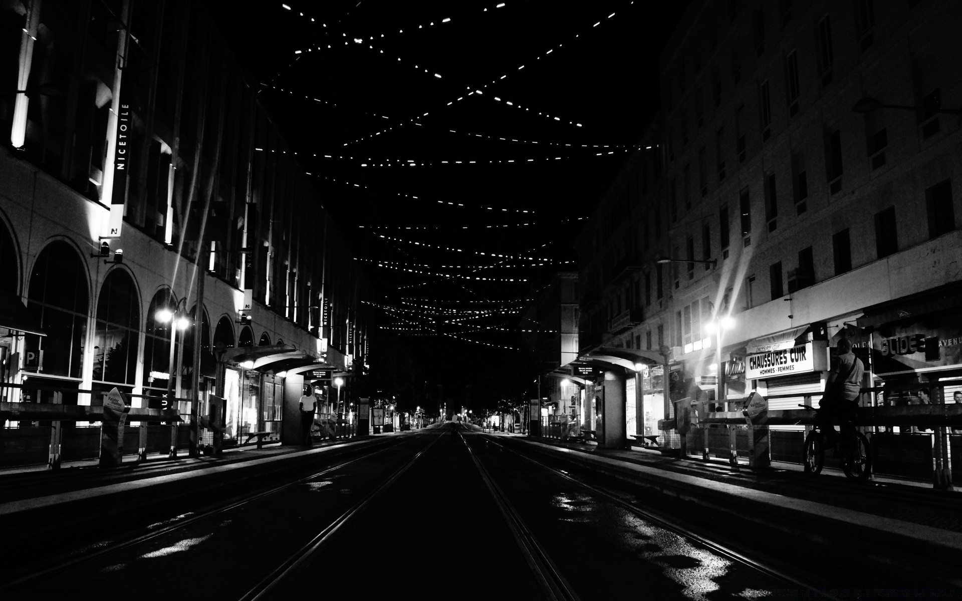 black and white street monochrome city transportation system travel road traffic blur urban tube car train light downtown railway tunnel photograph bridge fast