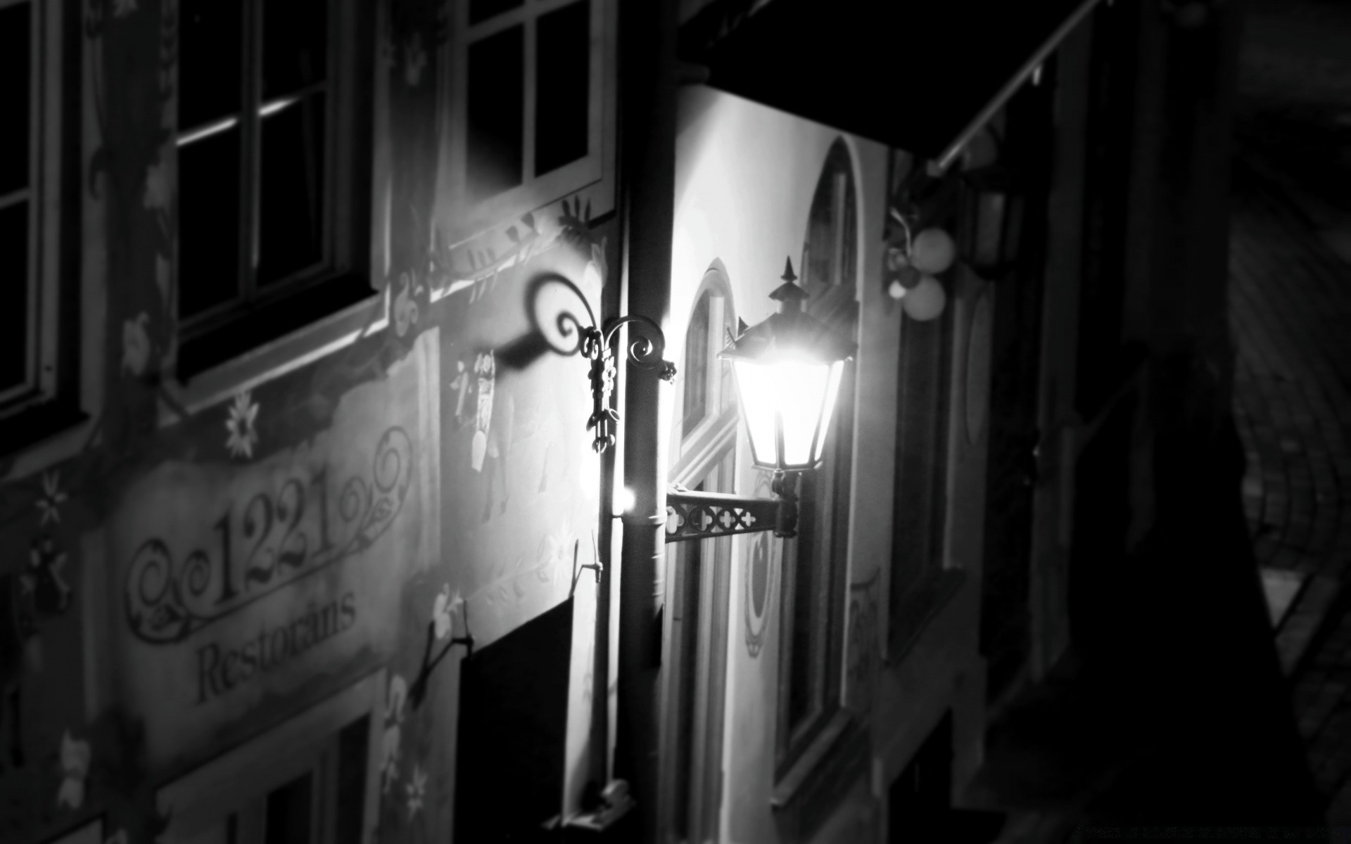 noir et blanc monochrome rue intérieur fenêtre ville porte architecture lumière voyage