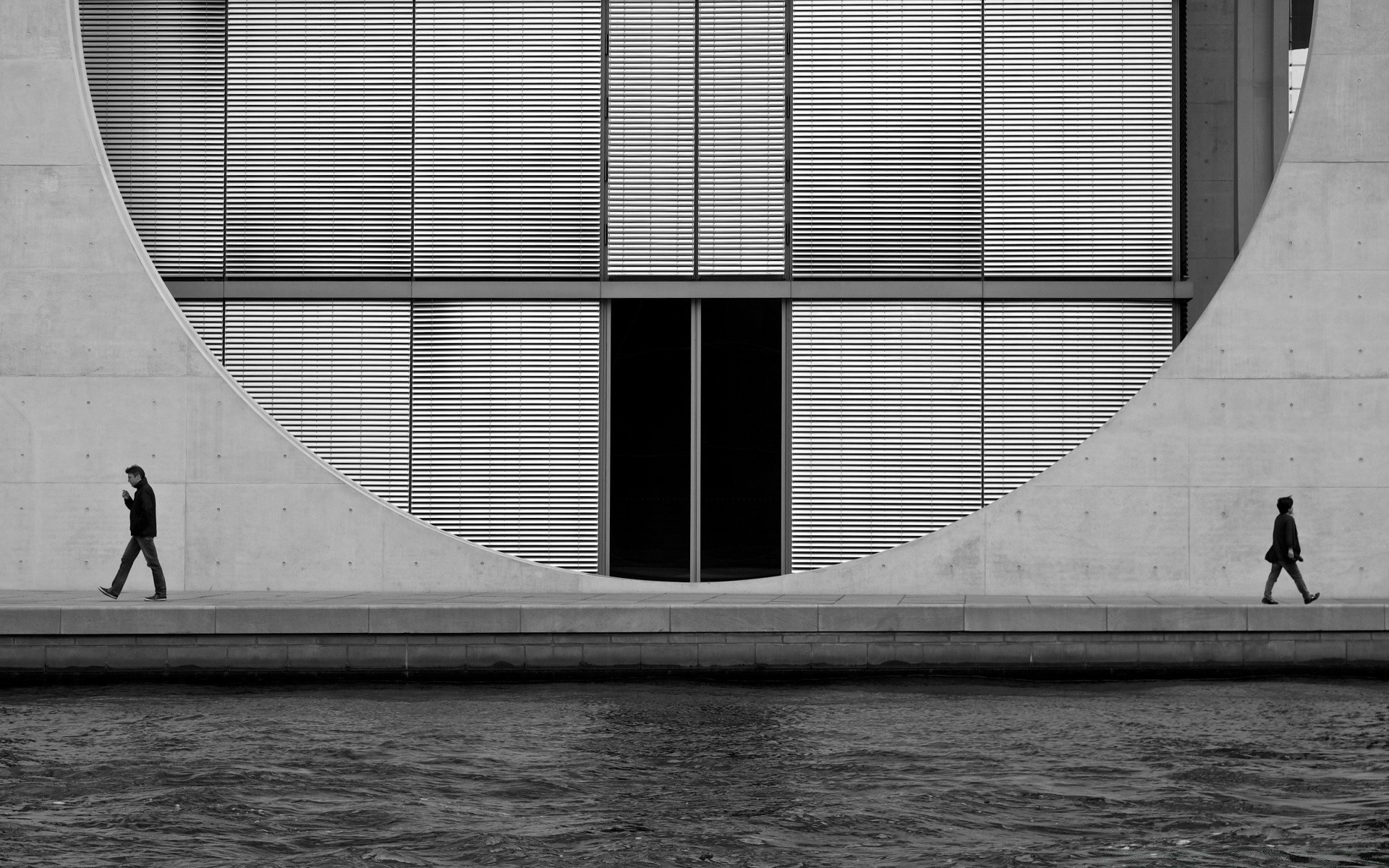 black and white architecture city monochrome building adult urban reflection window business street modern man water step office wall travel