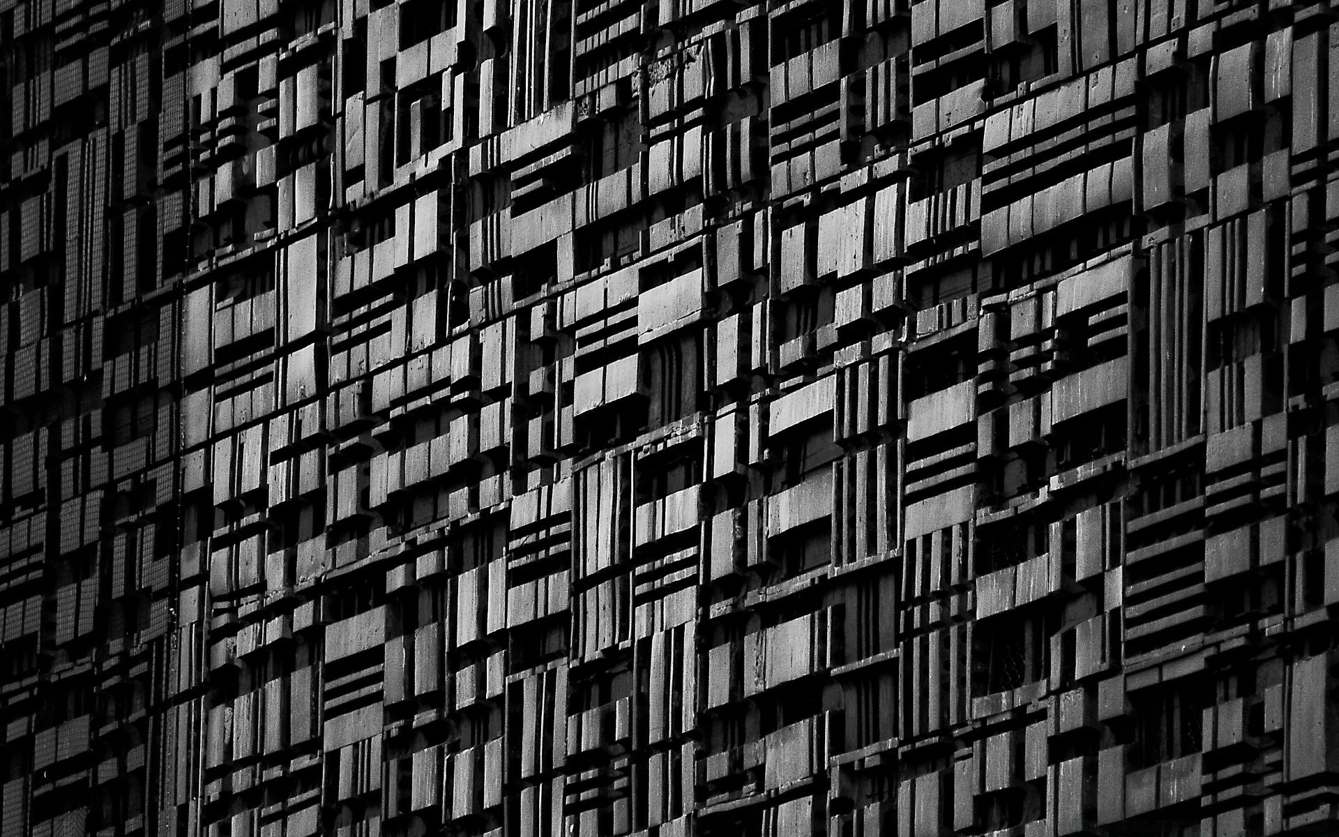 black and white abstract pattern desktop modern futuristic square texture geometric wallpaper architecture design cube expression