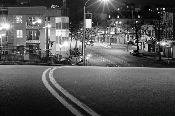 Blurred car on the street road