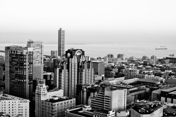 Architecture of the city top view