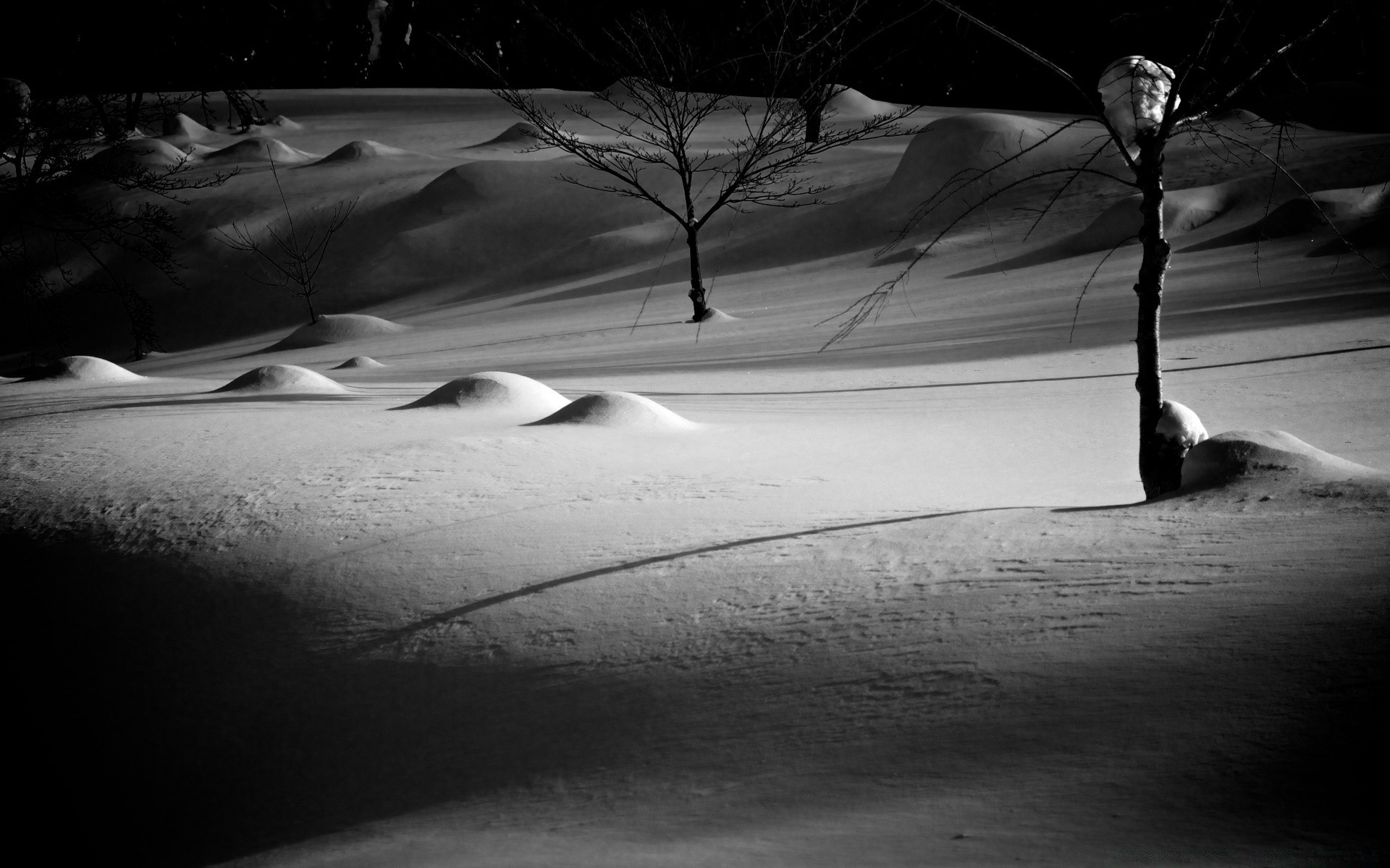 schwarz / weiß einfarbig schatten landschaft licht straße strand sonnenuntergang dämmerung schnee winter