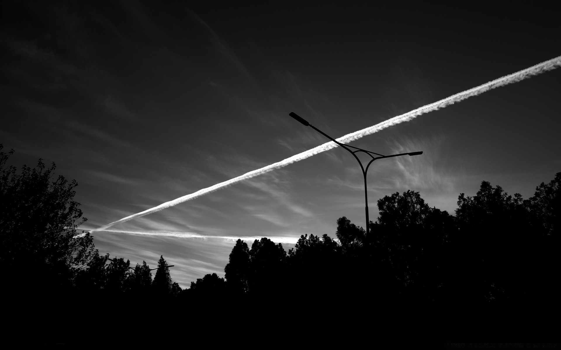 black and white sunset sky silhouette landscape light dawn energy evening travel tree backlit