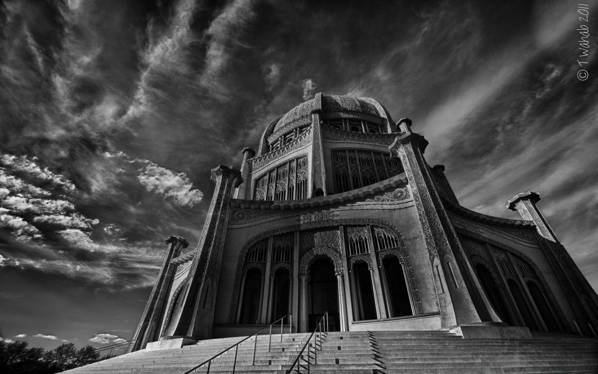 black and white architecture travel sky building religion monochrome city