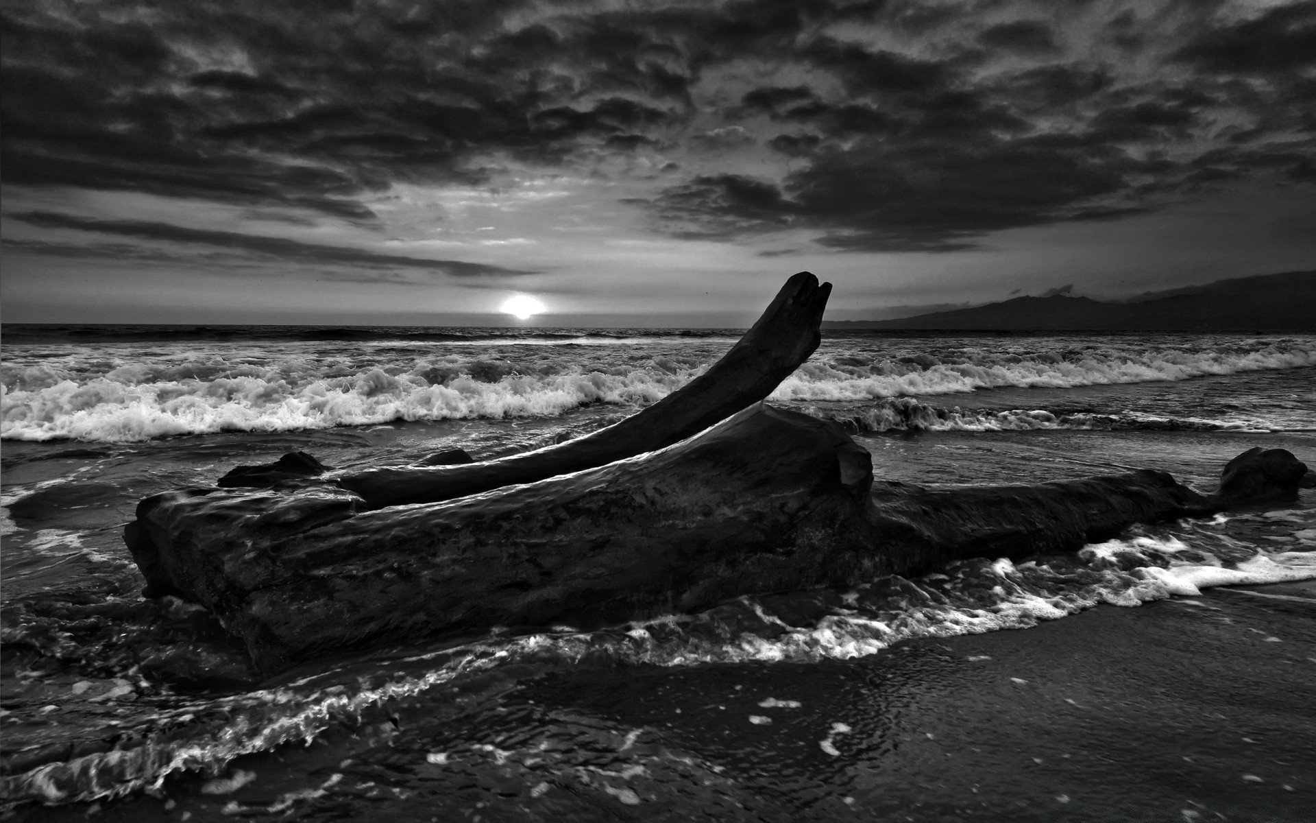 bianco e nero oceano mare acqua spiaggia tramonto paesaggio surf mare tempesta alba monocromatico paesaggio onda sera crepuscolo roccia cielo sole drammatico