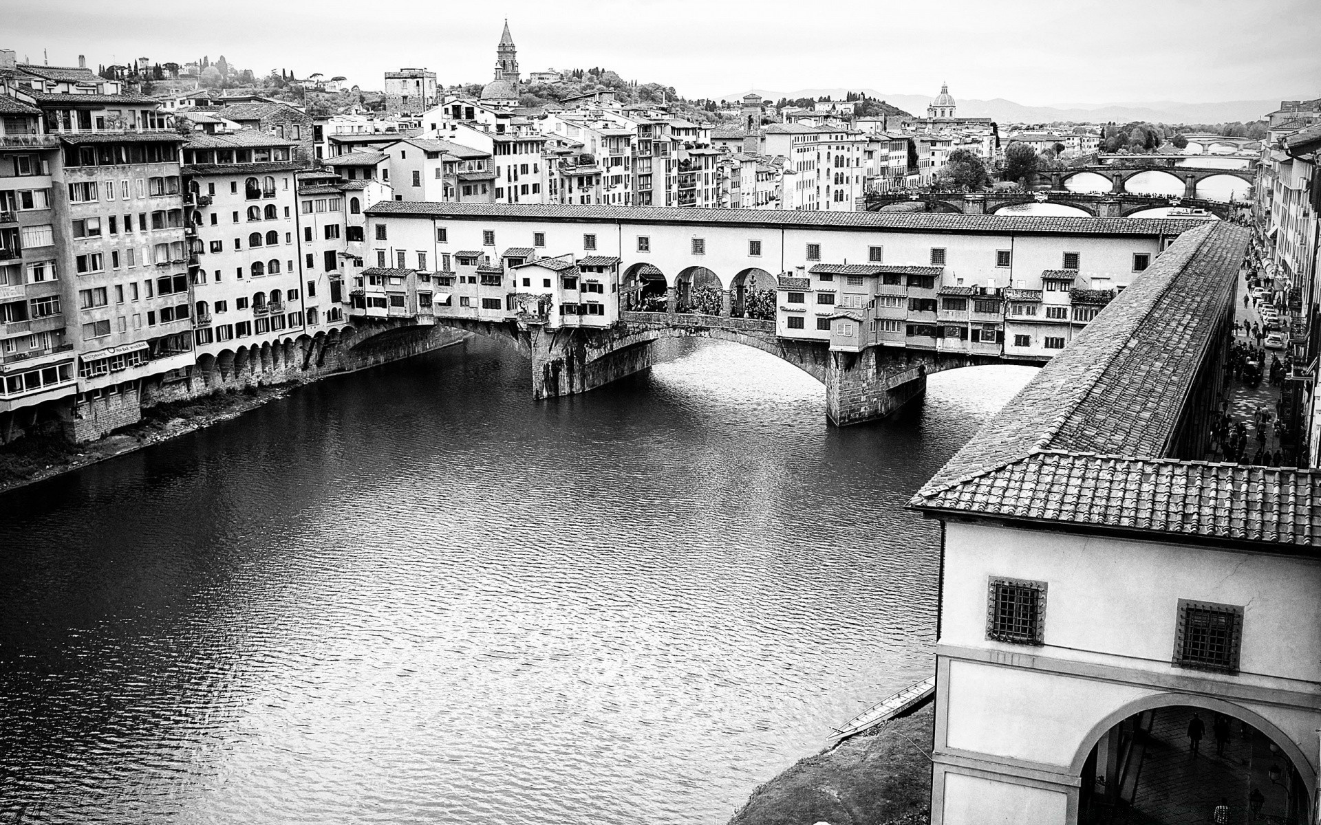 black and white water architecture river bridge travel city building outdoors town transportation system