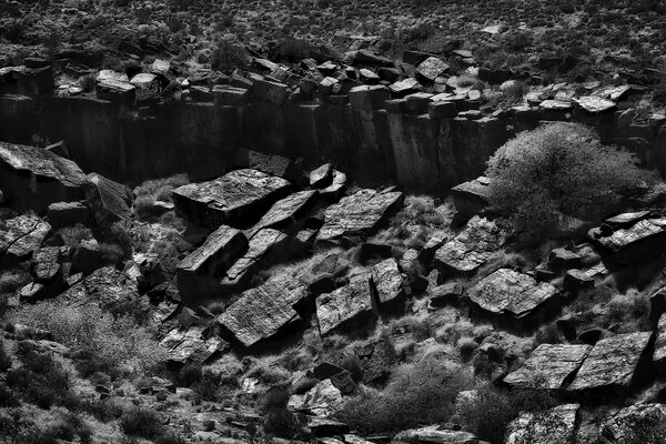 Acqua in bianco e nero all aperto