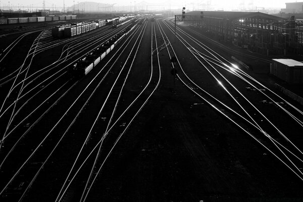 Sistema di trasporto in bianco e nero