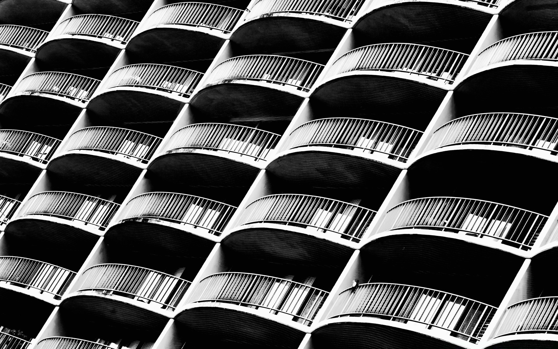 black and white monochrome desktop architecture pattern design