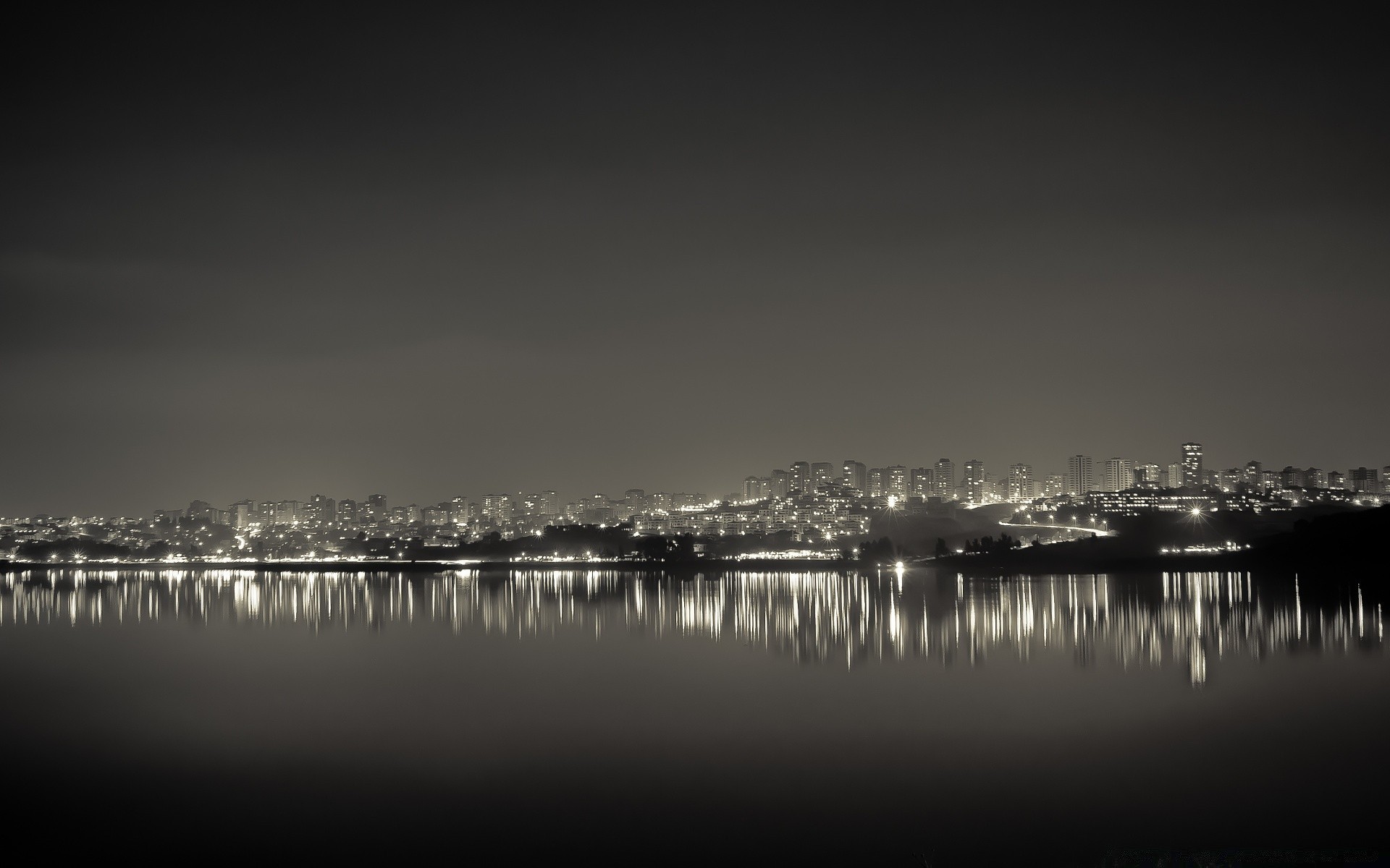 black and white water reflection sea city pier sunset lake river beach harbor landscape dawn ocean sky bridge watercraft boat travel seashore