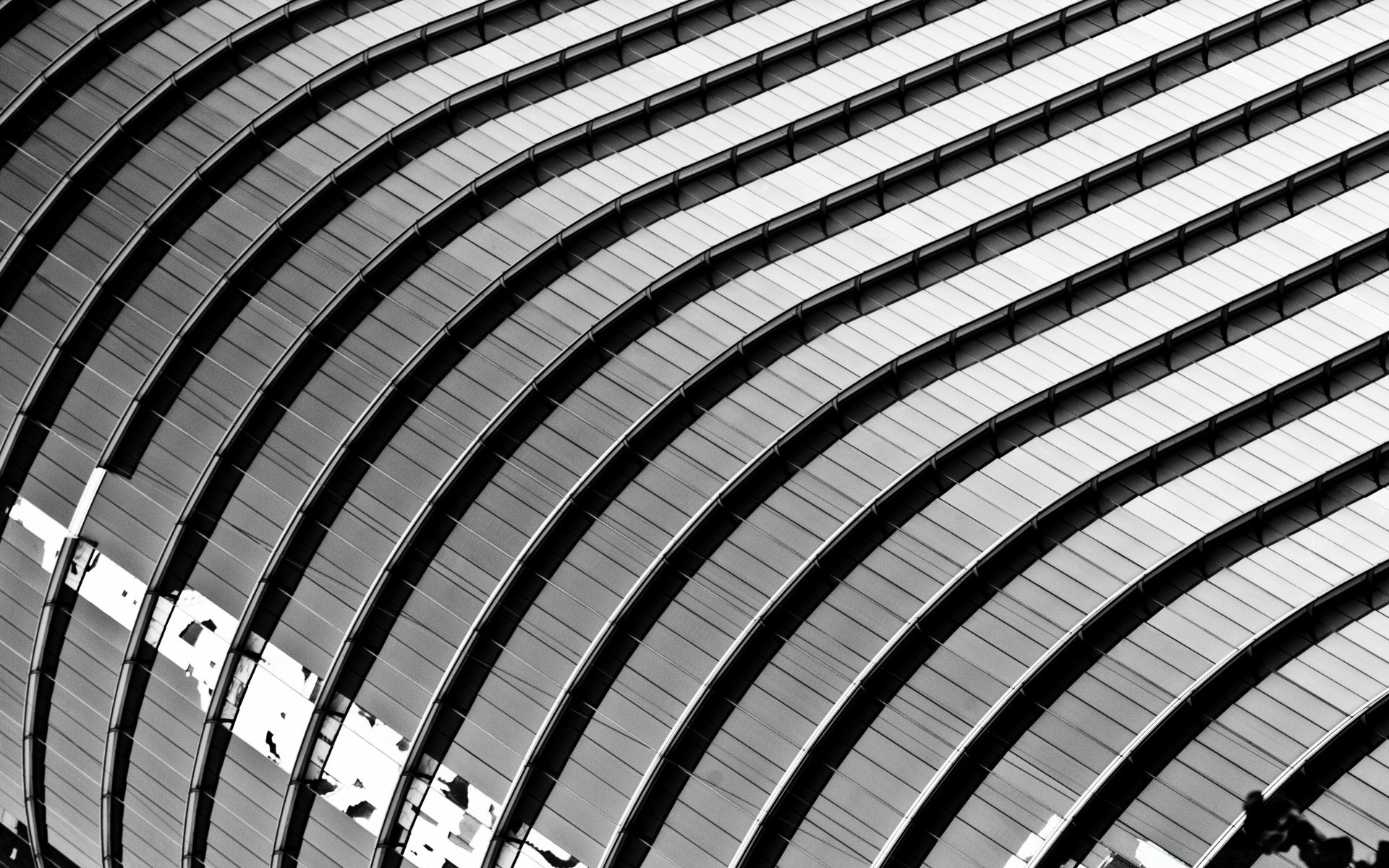 noir et blanc monochrome architecture moderne résumé acier perspective futuriste ville conception maison réflexion bureau urbain verre fenêtre expression art modè le construction