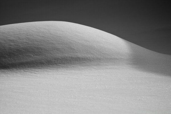 Sandy beach in black and white