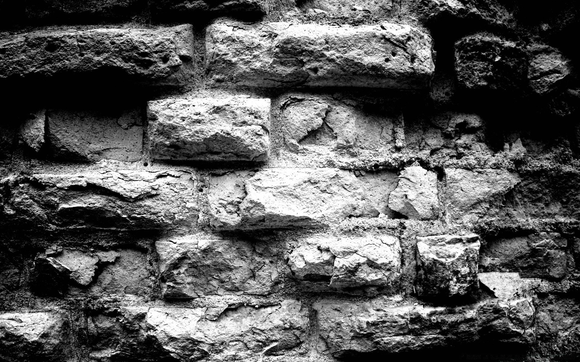 black and white desktop stone wall texture rock rough old pattern fabric concrete abstract construction dirty cement expression surface cube background masonry