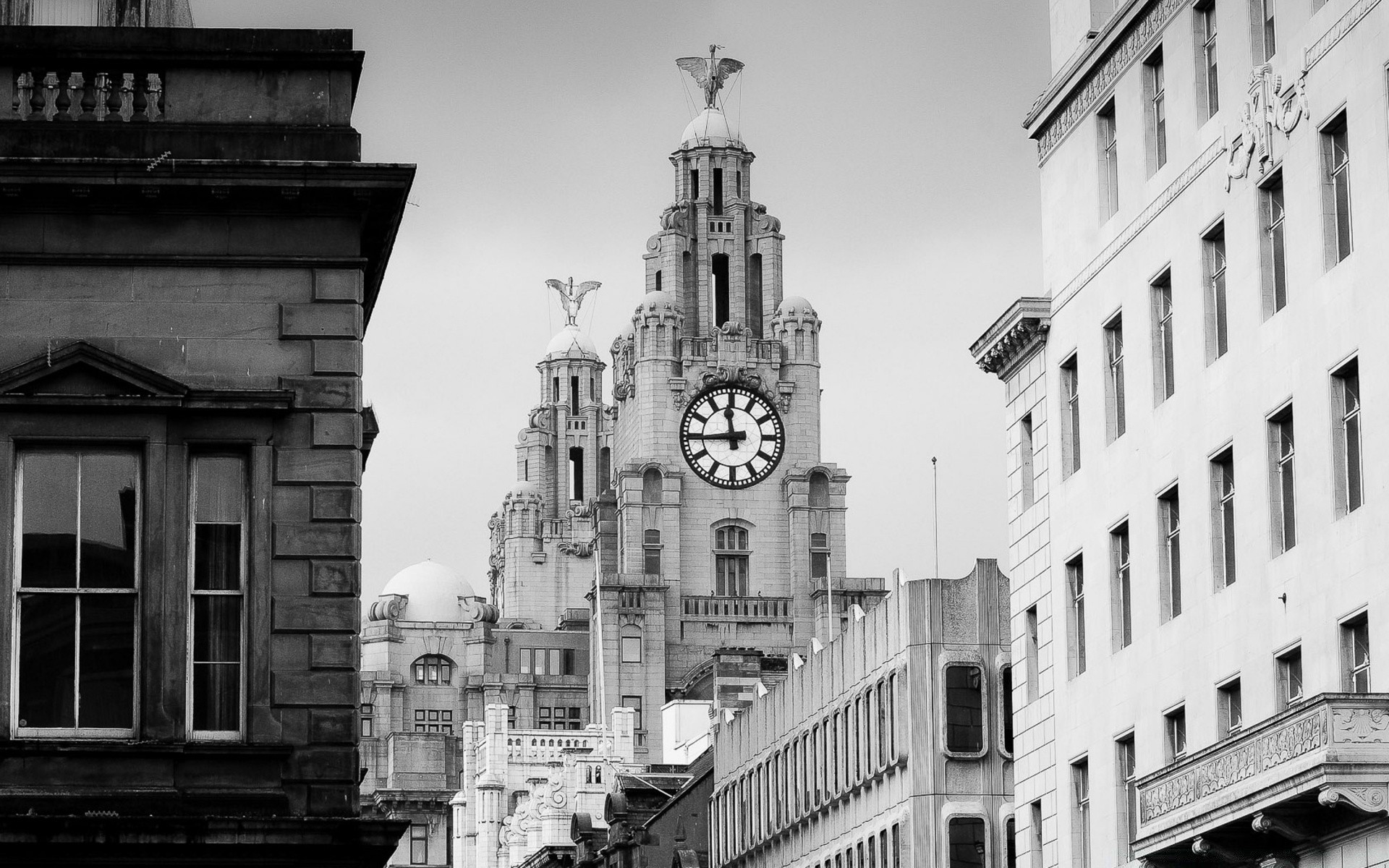 black and white architecture city street building travel old town urban outdoors house tower clock sky cityscape