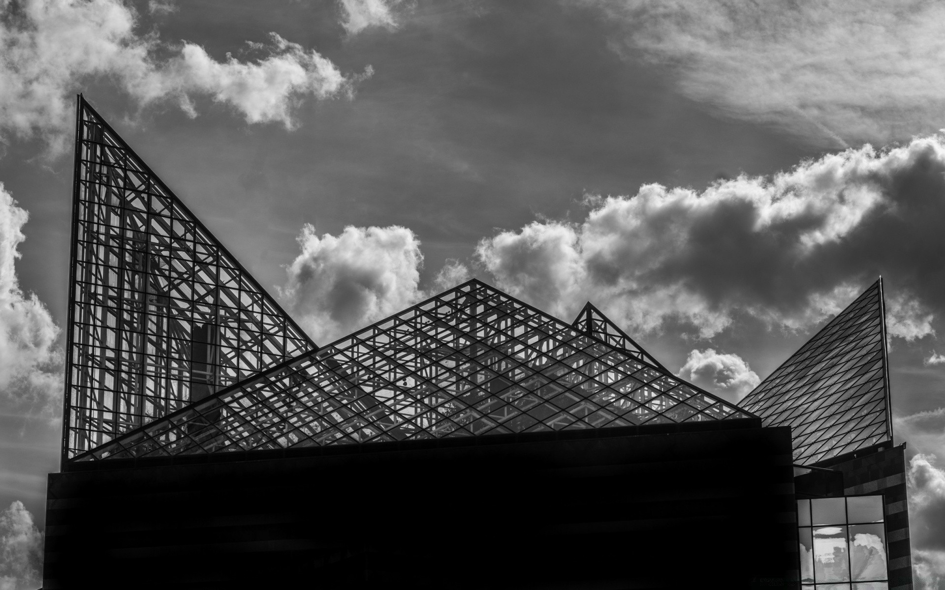 black and white architecture city sky monochrome building urban travel construction reflection modern bridge