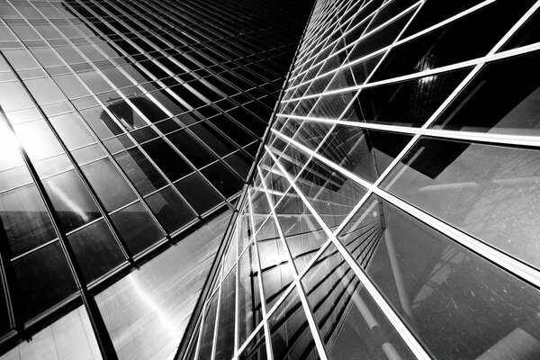 Moderne schwarz-Weiß-monochrome Architektur