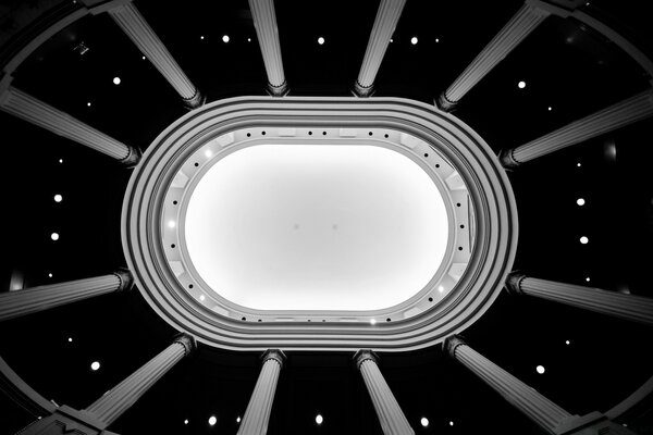 Black and white image of Atrium energy