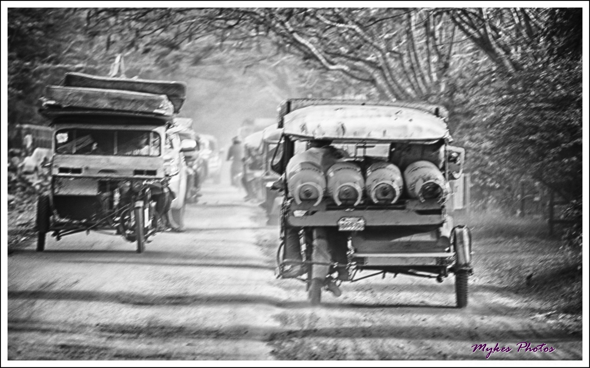 blanco y negro coche sistema de transporte carro calle camino carro vintage