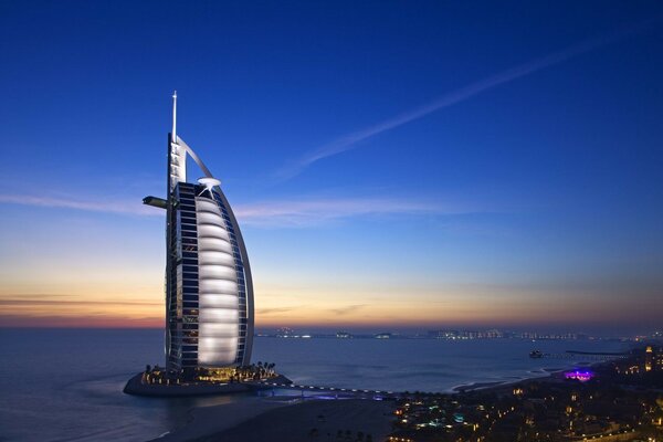 Burj Al Arab mer Emirats arabes Unis Dubaï hôtel ciel