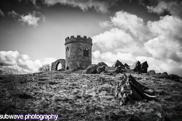 An old abandoned building, a landmark