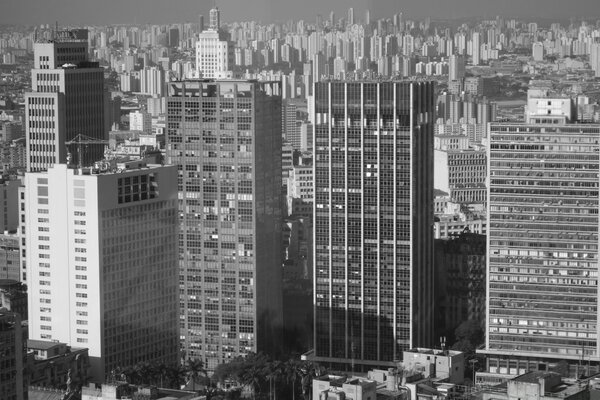 Skyscrapers high-rise buildings in the city