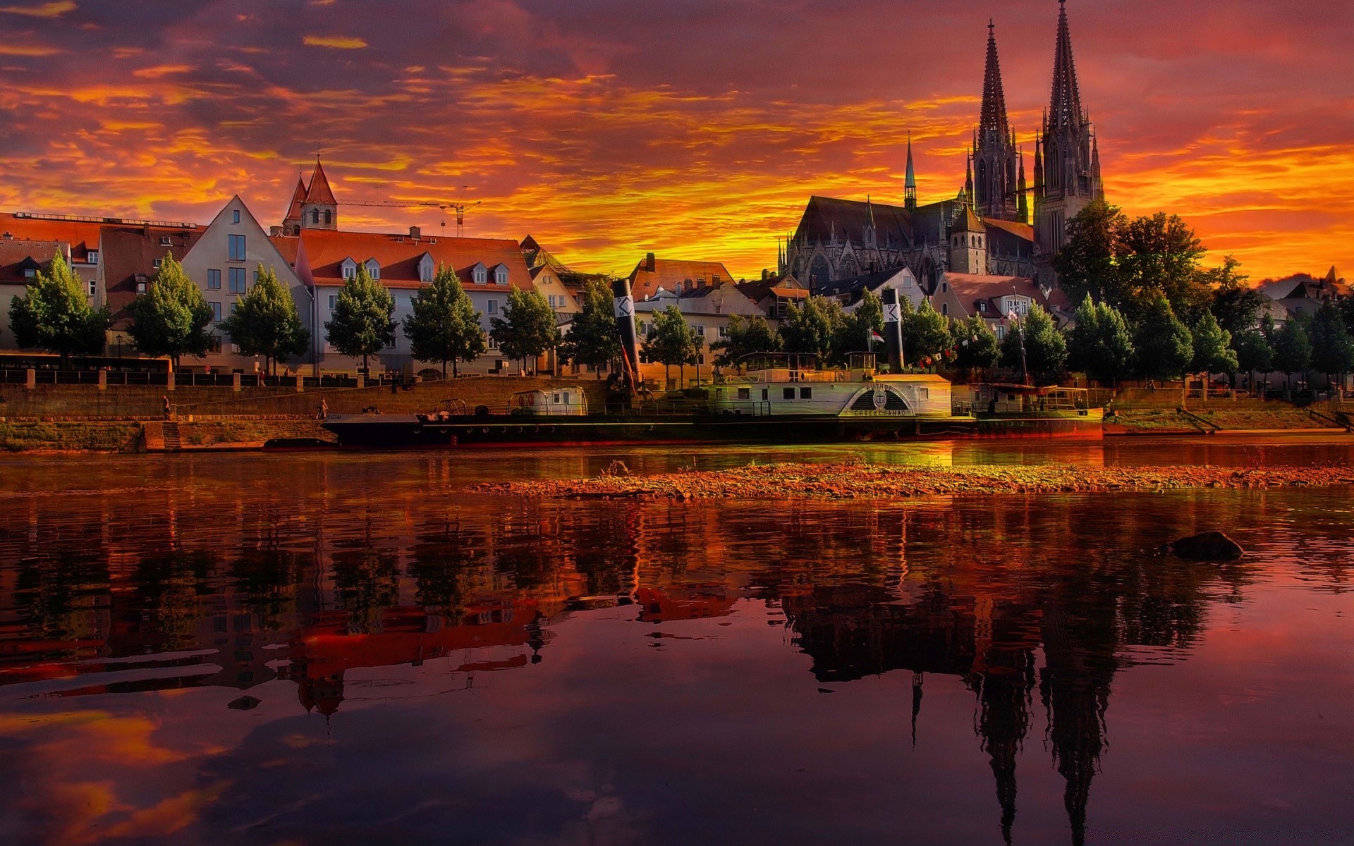 andere städte sonnenuntergang wasser fluss dämmerung reisen abend architektur dämmerung reflexion kirche himmel stadt haus kathedrale stadt brücke im freien turm