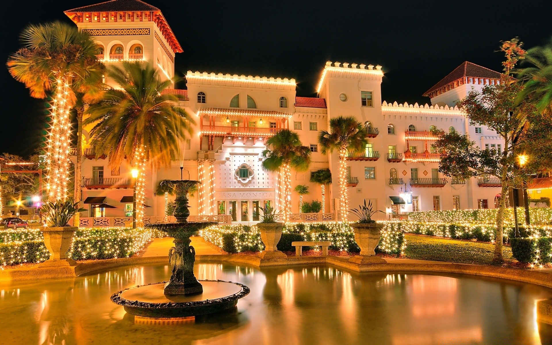 andere städte architektur reisen haus abend stadt hintergrundbeleuchtung tourismus hotel urlaub dämmerung casino wasser im freien resort himmel tourist baum