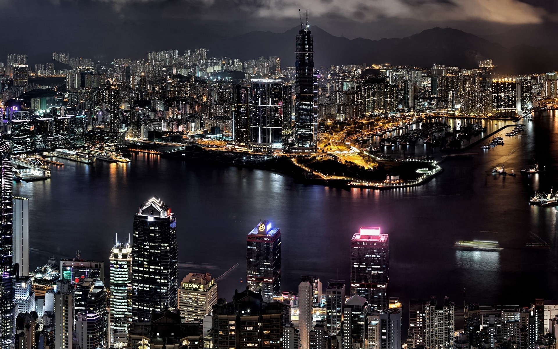 other city city cityscape harbor travel dusk skyline water skyscraper river waterfront building evening urban architecture reflection pier downtown bridge business