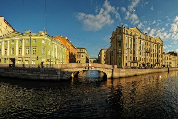 Beautiful buildings near the water